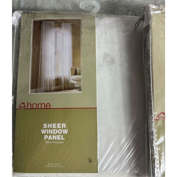 DG Home Sheer Window Panels Two Sets - Picture 2 of 6